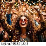 Праздник, веселье, улыбки. Люди празднуют, радуются. Стоковое AI-изображение, AI-художник Алексей Смирнов / Фотобанк Лори