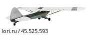 Sports monoplane on white background. Стоковое фото, фотограф Яков Филимонов / Фотобанк Лори