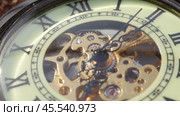 Pocket watch with movement. close-up. Стоковое видео, видеограф Виктор Тихонов / Фотобанк Лори