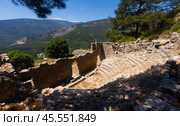 Ruins of an ancient odeon in city of Arycanda. Turkey. Стоковое фото, фотограф Яков Филимонов / Фотобанк Лори