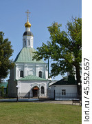 Спасская церковь (Спасо-Преображенская церковь, Церковь Преображения Господня) – православный храм 18 века на месте сгоревшей церкви 12 века в городе Владимире, входящем в Золотое кольцо России (2024 год). Стоковое фото, фотограф Алла Котова / Фотобанк Лори