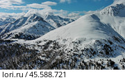 Snow Alp mountain range landscape. Стоковое фото, фотограф Михаил Коханчиков / Фотобанк Лори