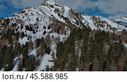 Snow Alp forest mountain range landscape. Стоковое фото, фотограф Михаил Коханчиков / Фотобанк Лори