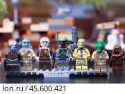 RUSSIAN, May 16, 2018. Constructor Lego Star Wars. Boba Fett and Bounty Hunters. Редакционное фото, фотограф Андрей Аркуша / Фотобанк Лори