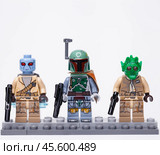 RUSSIAN, May 16, 2018. Constructor Lego Star Wars. Boba Fett and Bounty Hunters. Редакционное фото, фотограф Андрей Аркуша / Фотобанк Лори