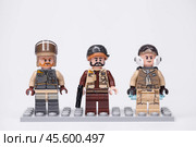 RUSSIA, May 16, 2018. Constructor Lego Star Wars. Various mini-figures from different episodes of the saga. Редакционное фото, фотограф Андрей Аркуша / Фотобанк Лори