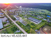 Хлебозавод в Унях (Кировская область) - съемка с дрона (2024 год). Стоковое фото, фотограф Владислав Самошкин / Фотобанк Лори