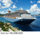 Huge cruise ship, seascape. Стоковое AI-изображение, AI-художник Сергей Елизарьев / Фотобанк Лори