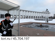 Почетный караул московских кадетов на Поклонной горе. Москва. Редакционное фото, фотограф Дмитрий Неумоин / Фотобанк Лори