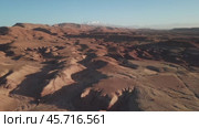 Aerial landscape of Atlas Mountains in Morocco (2018 год). Стоковое видео, видеограф Михаил Коханчиков / Фотобанк Лори
