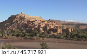 Kasbah Ait Ben Haddou in Atlas Mountains, Morocco (2018 год). Стоковое видео, видеограф Михаил Коханчиков / Фотобанк Лори