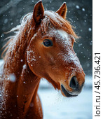 2026 is the year of the red fire Horse according to the eastern calendar. In Chinese tradition, fire is associated with life, vitality and light. Стоковое AI-изображение, AI-художник Сергей Елизарьев / Фотобанк Лори