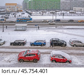 В декабре в Москве шел снег. Стоковое фото, фотограф Валерий Иванович Клейменов / Фотобанк Лори