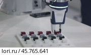 Cobot, or collaborative robot, is a robot intended for direct human robot interaction within a shared space, or where humans and robots are in close proximity. Стоковое видео, видеограф Андрей Армягов / Фотобанк Лори