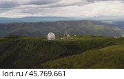 Special scientific astrophysical Observatory. Astronomical center for ground-based observations of the universe with a large telescope. Стоковое видео, видеограф Андрей Армягов / Фотобанк Лори