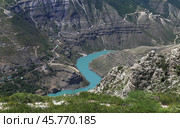 Река Сулак в Сулакском каньоне, Дагестан. Стоковое фото, фотограф Римма Тельнова / Фотобанк Лори