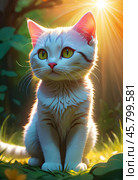 Кошка. Стоковое AI-изображение, AI-художник Art_Fomin / Фотобанк Лори