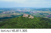 Hohenzollern Castle, Germany. Aerial FPV drone flights. (2017 год). Стоковое видео, видеограф Андрей Армягов / Фотобанк Лори