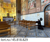 Interior of the Church of the Visitation in Ein Karem. Редакционное фото, фотограф Irina Opachevsky / Фотобанк Лори