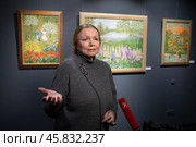 Открытие выставки выставка народной артистки Российской Федерации Валентины Ивановны Теличкиной. Редакционное фото, фотограф Дмитрий Неумоин / Фотобанк Лори