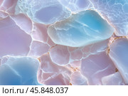 Abstract background with blue and pink opal texture. Стоковое AI-изображение, AI-художник Евгений Харитонов / Фотобанк Лори