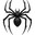 Black eight-legged spider. Стоковое AI-изображение, AI-художник RamA / Фотобанк Лори
