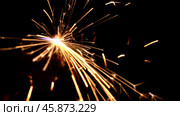 Metall cutting sparks with gas welding. Стоковое фото, фотограф Михаил Коханчиков / Фотобанк Лори