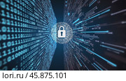Understanding the Dynamics of Digital Code and Binary Streams in Cyber Security Concepts. Стоковое AI-видео, аниматор Sergey Grishin / Фотобанк Лори