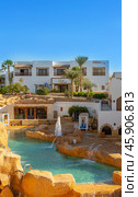 Sharm El Sheikh, Egypt - November 15, 2024: Elisir spa at Domina Coral Bay beach hotel. Red Sea. Редакционное фото, фотограф Григорий Стоякин / Фотобанк Лори