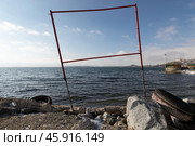 Берег озера Севан зимой. Стоковое фото, фотограф Evgenia Shevardina / Фотобанк Лори