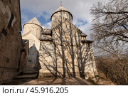 Armenian monastery of Haghartsin of the 11th-13th century in the Tavush Province of Armenia. Shadows. Стоковое фото, фотограф Evgenia Shevardina / Фотобанк Лори