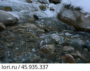 Горная река. Стоковое фото, фотограф Елена / Фотобанк Лори