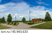 Панорама парка. Воротынск (2024 год). Редакционное фото, фотограф Василий Мальцев / Фотобанк Лори