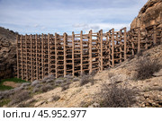 Mudflow dam. Areni, Vayots Dzor province, Armenia (2024 год). Стоковое фото, фотограф Юлия Бабкина / Фотобанк Лори