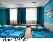 Кровати в детском саду. Стоковое фото, фотограф Elena Kotova / Фотобанк Лори