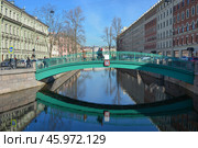 Санкт-Петербург. Канал Грибоедова, Сенной мост (2020 год). Стоковое фото, фотограф Александр Алексеев / Фотобанк Лори