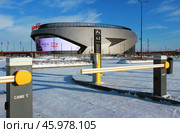 Город Омск, хоккейный стадион G-Drive Арена. Редакционное фото, фотограф Виктор Топорков / Фотобанк Лори