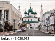 Russia, Yaroslavl, September 11, 2024 Church of Elijah the Prophet on a summer morning. Yaroslavl. A golden ring. Редакционное фото, фотограф Photojuli / Фотобанк Лори
