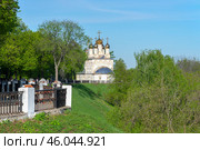 Старинный храм Спаса Преображения на Яру. Трубежная набережная, Рязань (2024 год). Стоковое фото, фотограф Анна Карасева / Фотобанк Лори