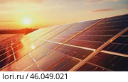 Solar cell or solar panel Modern technology for energy revolution, Alternative source for preserving the environment, Blue tint photovoltaic module. Caring for the environment. Стоковое AI-видео, аниматор ALLA YURTAYEVA / Фотобанк Лори