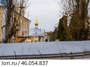 Городской пейзаж. Церковь иконы Божией Матери Знамение. Алексеево-Акатов монастырь. Воронеж. Стоковое фото, фотограф Владимир Шибаев / Фотобанк Лори