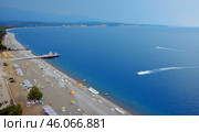 Панорама Пицундской бухты. Абхазия (2024 год). Редакционное фото, фотограф Александр Замараев / Фотобанк Лори