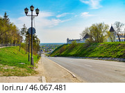 Никольский взвоз у Тобольского кремля. Город Тобольск (2019 год). Стоковое фото, фотограф Александр Тараканов / Фотобанк Лори