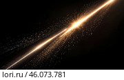 Abstract lighting, digital lens flare in black background, sun rays light isolated for overlay design, light of radiance. Abstract illustration, wallpaper. Create backdrop concept. Copy ad text space. Стоковое AI-изображение, AI-художник Aleksandr Golubev / Фотобанк Лори