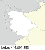 Location map of Jammu and Kashmir is a state of India. Стоковая иллюстрация, иллюстратор Максим Гребешков / Фотобанк Лори