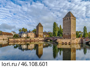 Bridge Ponts Couverts, Strasbourg (2016 год). Стоковое фото, фотограф Boris Breytman / Фотобанк Лори