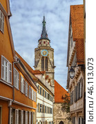 St. George Collegiate Church, Tubingen, Germany (2016 год). Стоковое фото, фотограф Boris Breytman / Фотобанк Лори