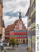 Old Town Hall, Esslingen am Neckar, Germany (2016 год). Стоковое фото, фотограф Boris Breytman / Фотобанк Лори