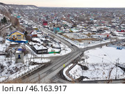 Вид сверху на Никольский взвоз. Город Тобольск (2015 год). Стоковое фото, фотограф Александр Тараканов / Фотобанк Лори