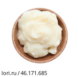 Plate with lard on white background. Стоковое фото, фотограф Pixel_shot / Фотобанк Лори